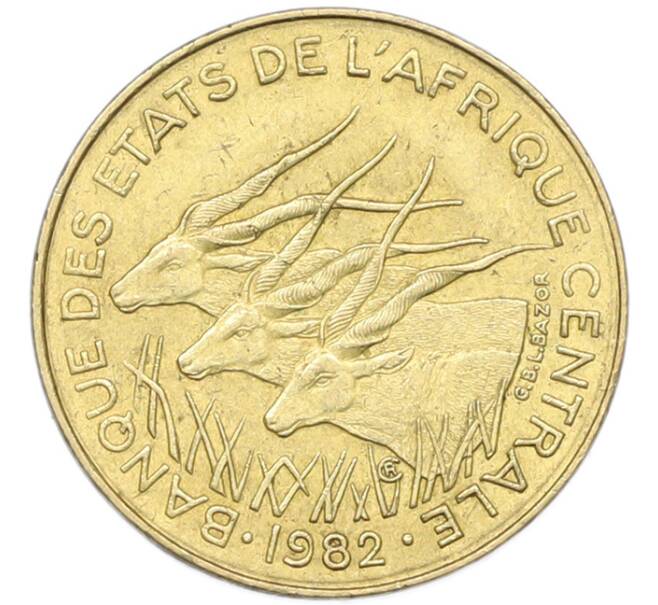 Монета 5 франков 1982 года Центрально-Африканский валютный союз (Артикул: K12-82109) — Фото №1