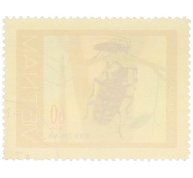 Почтовая марка 60 су 1977 года Вьетнам «Жуки-усачи — Золотистый жук-усач» (Артикул: K12-82043) — Фото №2