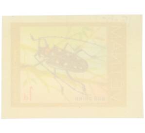 Почтовая марка 1 донг 1977 года Вьетнам «Жуки-усачи — Девятиточечный усач» (Без перфорации) — Фото №2