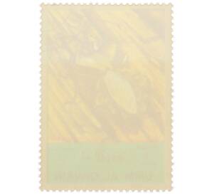 Почтовая марка 1 риял 1972 года Умм-эль-Кайвайн «Насекомые — Клоп-хищнец» (Надпись авиапочты) — Фото №2