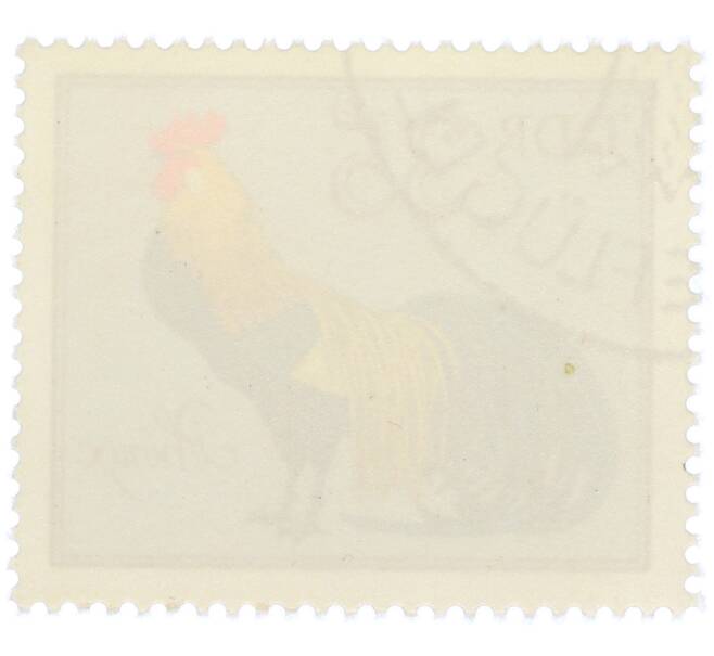 Почтовая марка 35 пфеннигов 1979 года Восточная Германия (ГДР) «Породы домашней птицы - Феникс» (Артикул: K12-82077) — Фото №2