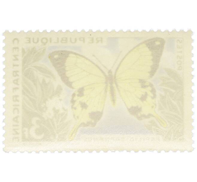 Почтовая марка 3 франка 1963 года Центрально-Африканская республика (ЦАР) «Фауна — Африканский парусник» (Артикул: K12-82212) — Фото №2