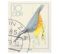 Почтовая марка 10 пфеннигов 1979 года Восточная Германия (ГДР) «Певчие птицы - Обыкновенный поползень» (Артикул: K12-82235) — Фото №1