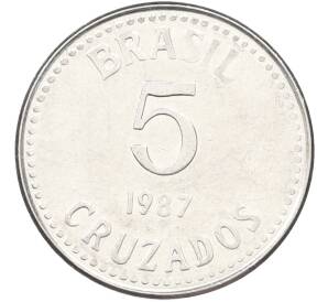 5 крузадо 1987 года Бразилия — Фото №1