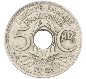 5 сантимов 1926 года Франция — Фото №1