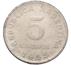 5 сентаво 1955 года Аргентина — Фото №1