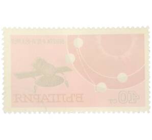 Почтовая марка 40 стотинок 1967 года Болгария «Полет АМС Венера-4» — Фото №2