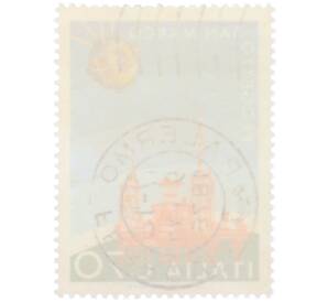 Почтовая марка 70 лир 1975 года Италия «Итальянские космические предприятия — Спутник Сан-Марко и платформа управления» — Фото №2