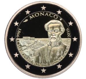2 евро 2016 года Монако «150 лет основанию Монте-Карло» — Фото №1