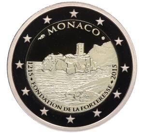 2 евро 2015 года Монако «800 лет основанию крепости» — Фото №1