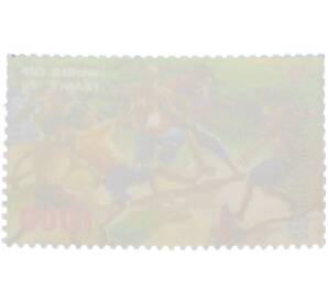 Почтовая марка 1000 рупий 1998 года Индонезия «Чемпионат мира по футболу — Франция 98» — Фото №2