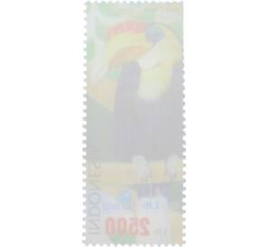 Почтовая марка 2500 рупий 2009 года Индонезия «Burung Indonesia — Шлемоносный калао» — Фото №2