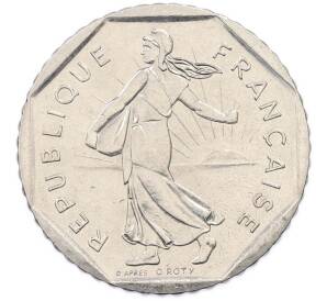 2 франка 1982 года Франция — Фото №2