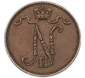 1 пенни 1909 года Русская Финляндия — Фото №2