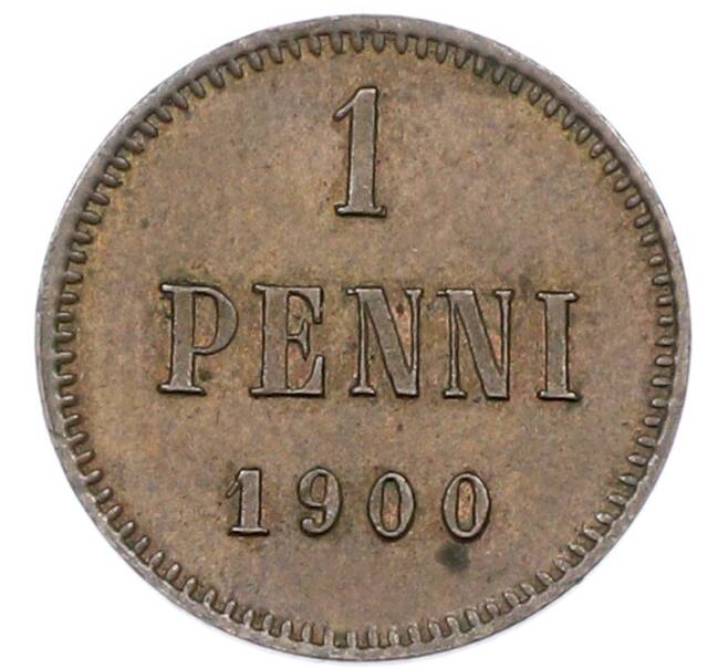 Монета 1 пенни 1900 года Русская Финляндия (Артикул: K12-82774) — Фото №1