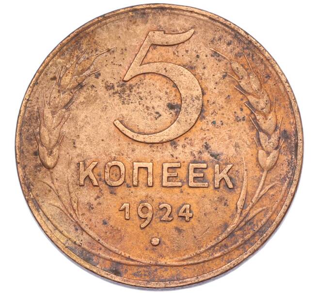 Монета 5 копеек 1924 года (Артикул: K12-82780) — Фото №1