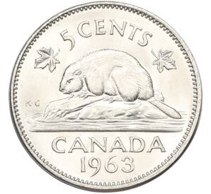 5 центов 1963 года Канада — Фото №1