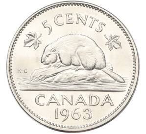 5 центов 1963 года Канада — Фото №1