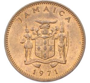 1 цент 1971 года Ямайка «ФАО — Давайте производить больше продовольствия» — Фото №2