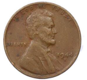 1 цент 1944 года S США — Фото №1
