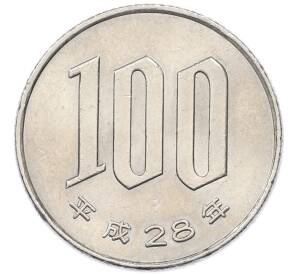 100 йен 2016 года Япония — Фото №1
