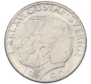 1 крона 1990 года Швеция — Фото №1