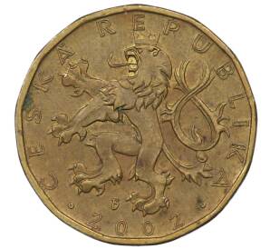 20 крон 2002 года Чехия — Фото №2