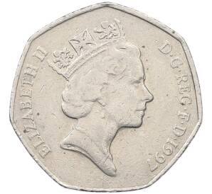 50 пенсов 1997 года Великобритания — Фото №2