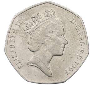 50 пенсов 1997 года Великобритания — Фото №2