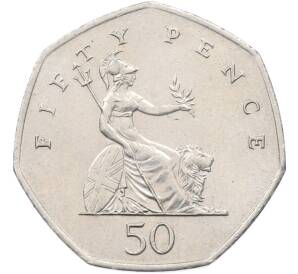 50 пенсов 2001 года Великобритания — Фото №1
