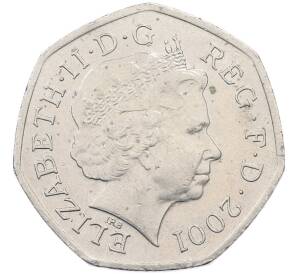 50 пенсов 2001 года Великобритания — Фото №2