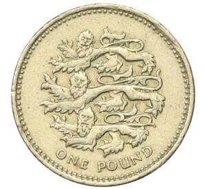 1 фунт 2002 года Великобритания — Фото №2