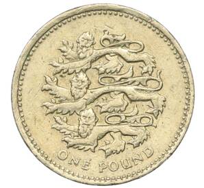 1 фунт 2002 года Великобритания — Фото №2
