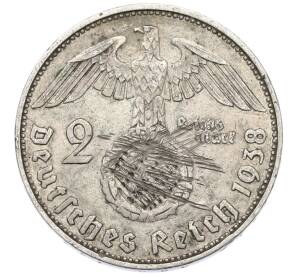 2 рейхсмарки 1938 года J Германия — Фото №1