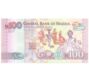 100 найра 2014 года Нигерия — Фото №2