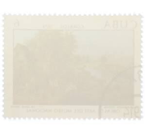 Почтовая марка 6 сентаво 1979 года Куба «Произведения искусства из Национального музея — Сельское гулянье» — Фото №2