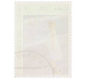 Почтовая марка 4 сентаво 1978 года Куба «Произведения искусства из Национального музея — Нина (Хоакин Соролья)» — Фото №2