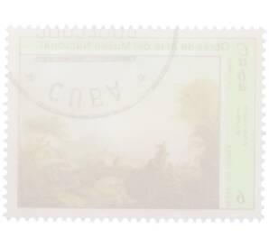 Почтовая марка 6 сентаво 1978 года Куба «Произведения искусства из Национального музея — Пейзаж с фигурами Жана-Батиста Пиллемента» — Фото №2