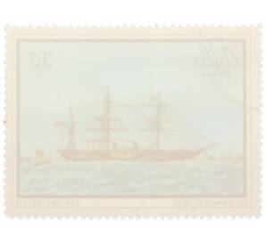 Почтовая марка 30 сентаво 1971 года Куба «День почтовой марки — Эль Ориноко 1851» — Фото №2