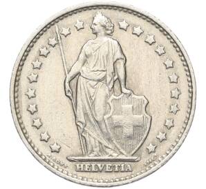 1 франк 1968 года Швейцария — Фото №2