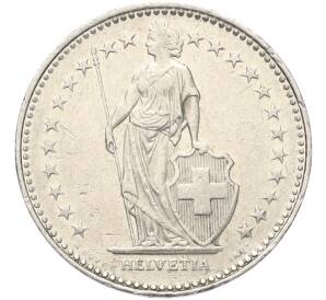 1 франк 1991 года Швейцария — Фото №2