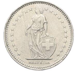 1 франк 1991 года Швейцария — Фото №2