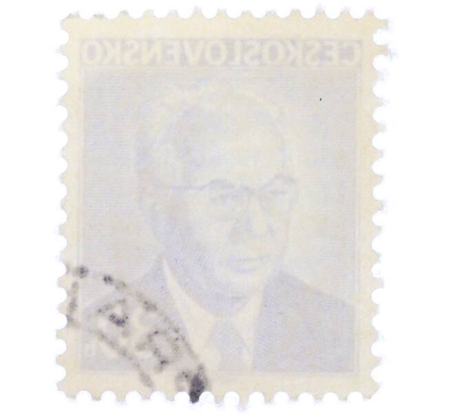 Почтовая марка 30 геллеров 1975 года Чехословакия «Президент Густав Гусак» (Артикул: K12-83322) — Фото №2