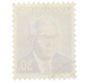Почтовая марка 30 геллеров 1975 года Чехословакия «Президент Густав Гусак» — Фото №2