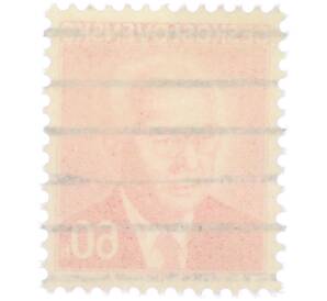 Почтовая марка 60 геллеров 1975 года Чехословакия «Президент Густав Гусак» — Фото №2