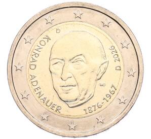 2 евро 2026 года D Германия «Конрад Аденауэр» — Фото №1