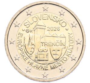 2 евро 2026 года Словакия «Тренчин — Культурная столица Европы 2026» — Фото №1
