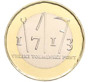 3 евро 2013 года Словения «300 лет крестьянскому восстанию в Толмино» — Фото №1