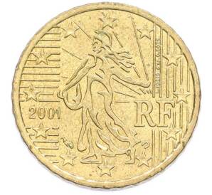 10 евроцентов 2001 года Франция — Фото №1