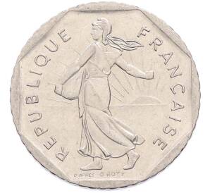 2 франка 1981 года Франция — Фото №2